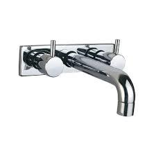 Two concealed stop cock have very suspicious design and amazing bath spout .