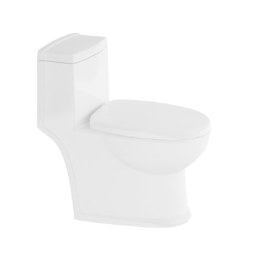 Beautifully, compact, Elba's thoughtfully conceived, close coupled WC saves space, conceals plumbing and is super-easy to clean.