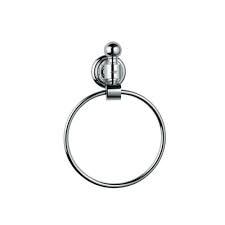 It is round shape ring  in it more space to take cloth  its ring is so attractive . 