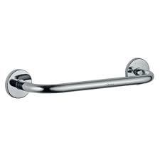 A well design grab bar which is stainless product of jaquar and it is 300 mm long .