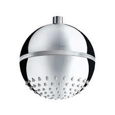 It is a LED Overhead Shower 180mm circular shape single flow and in bathroom it look like roond LED bulb which give shiny and soft water drops .