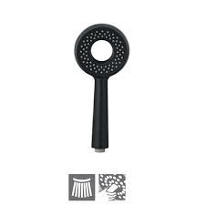 It is a verry attractive hand shower which have 105 mm round shape single flow with air effect with rubbit cleaning system .