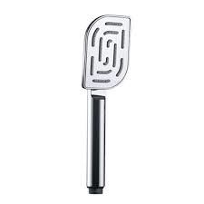 It is a rectangular hand shower we adjust according our need . It is single flow and stainless steel and it is flexible shower .
