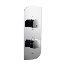 It is a thermostatic shower mixer which make it elegant piece and this 3 divertor are useful so much its shape is  rectangular  .