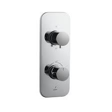 It is a aquamax exposed part kit of thermostatic shower mixer with 3 way dievertor and advance technology piece .