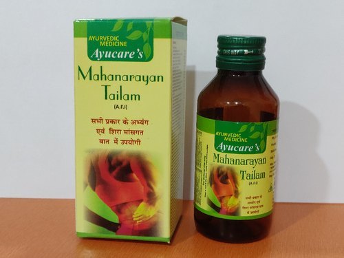Minimum Order Quantity: 100 100 mlPack size 50 ml , 100 ml , 200 mlManufacturer : AyucarePrescription/Non prescription : Non prescriptionClassical Ayurvedic Pain Oil