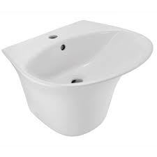 It is a wall fixing basin with beautyful design and advance technology its size is very heavy and very strong product of jaquar .