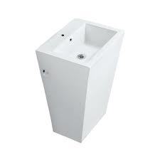 Kubix floor standing designer wash basin for toilets are providing with fixing accessories .