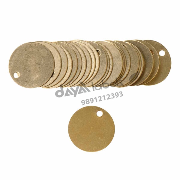 We are the standout organization in the domain of offering of Brass Tags. True to their name, these Brass Tags are made up of high-quality brass and are uniquely formulated using the sophisticated tools and cutting edge technology. These Brass Tags are checked by our quality controllers on various parameters. In addition to this, these Brass Tags are offered to the clients at excellent prices.