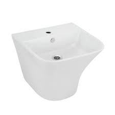 A wall hung basin which integrated basin with unique design and it is jaquar's special piece for customers .