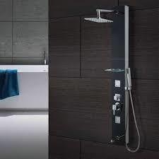 Jaquar' s shower panels make showering much more convenient , since they are almost like shower stalls , and fit even in a small bathroom . Jaquar shower panels are an easy way to increase the functionality of your existing shower area , as they can fit neatly on to the wall via their wall bars .