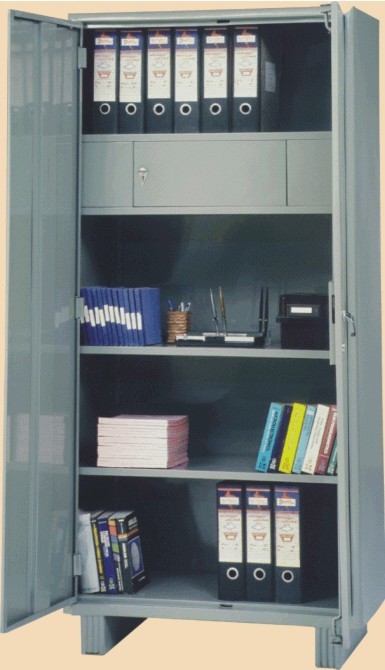 Office Steel Almirah with Top LockerAvailable Sizes In Inches78X36x18 with 1 Locker & 4 Compartment (Big) 66X32X19 with 1 Locker & 3 Compartment (Medium)54x32X17 with 1 Locker & 2 Compartment