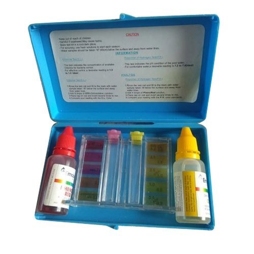 Total Hardness Test kit AE 201, 2-40,5-100mg/l as CaCO3Total Hardness Test kit AE 211, 2-40,25-500mg/l as CaCO3Total hardness test kit AE 221, 5-100,25-500mg/l as CaCO3Total hardness test kit AE 231, 1-20,5-100mg/l as CaCO3Total hardness test kit AE 241, 2-40,5-100mg/l as CaCO4Total hardness test kit AE 501,2-40,25-500mg/l as CaCO3Total hardness test kit AE 511,5-100,25-500mg/l as CaCO3Total hardness test kit AE 521,5-100,25-500mg/l as CaCO3Total hardness test kit AE 531, 1-20,5-100mg/l as CaCO3Total hardness test kit AE 541,50-100mg/l as CaCO4Acidity test kit AE 264,10-200 & 100-2000mg/l as CaCO3Alkalinity test kit AE 204,10-200,100-2000mg/l as CaCO3Alkalinity test kit AE 214,5-100,25-500mg/l as CaCO3Amine (for boiler water only) test kit AE 404, 5-100 & 50-1000mg/l as cyclohexylamineAmine (for boiler water only) test kit AE 412, 1-20mg/l as cyclohexylamineAmmonium test kit AE 307*, 0.5,1.0,2.0,4.0,6.0,8.0 mg/l as NH4Ammonium test kit AE 317*, 0.05,0.1,0.25,0.5,0.75,1.0 mg/l as NH4Arsenic test kit AE 408*, 0.0,0.05,0.1,0.2,0.5,1.0,2.0,3.0, mg/l as ArsenicBromine test kit AE 404,0.1 to 1Calcium hardness test kit AE 202,5-100 mg/la as CaCO3Calcium Hardness test kit AE 212, 25-500mg/l as CaCO3Carbon dioxide test kit AE 403, 2-40 & 10-20 as CO2Chloride test kit AE 203,10-200,50-1000 mg/l as chlorideChloride test kit AE213SPL,1-20 mg/l as chlorideChloride test kit AE 213,10-200 mg/l as chlorideChlorine (Idometric) test kit AE246, 10-200mg/l as chlorineChlorine (Idometric) test kit AE246L, 1-20mg/l as chlorineChlorine (O.T. Method) test kit AE 235*,0.05,0.1,0.2,0.4,0.7,1.0mg/l as Cl2Chlorine (O.T. Method) test kit AE 236*,0.5,1.0,2.0,3.0,4.0,5.0 mg/l as Cl2Chlorine (O.T. Method) test kit AE 237* 0.2,0.4,0.7,1.0,2.0,3.0 mg/l as Cl2Chlorine dioxide test kit AE 405,0.2-4.0 mg/l as chlorine dioxideChloroscope test kit AE 238*,0.1,0.2,0.5,1.0,2.0 mg/l as Cl2Chloroscope test kit AE 239*,0.1,0.2,0.5,1.0,2.0 mg/l as Cl2Chromate (Hexavalent) test kit AE 208, 5-100,25-100mg / l as chromate Copper test kit AE 310*,0.25,0.5,0.1,1.5,2.0,2.5,3.0,4.5,5.0 mg/l as copperDissolved Oxygen test kit AE DO8,0.65-8.0 mg/l as O2Dissolved Oxygen test kit AE DO8L,0.65-8.0 mg/l as O2Fluoride test kit AE 210,0.1-2.0,1-20mg/l as fluorideFree chlorine (DPD) test kit AE 205,0.1-2.0mg/l as chlorineFree chlorine (DPD) test kit AE 215,0.2-4 mg /l as chlorineHydrazine test kit AE 304*,0.1,0.2,0.3,0.4,0.75,0.9,1.0,25mg/l as HydrazineHydrogen peroxide (Iodometric) test kit AE HP,5-100 & 50-1000 mg/l as H2O2Iron test kit AE 303*, 0.05,0.1,0.3,0.4,0.7,1.0,1.5,2.0,Mg/l as FeIron test kit AE 313*, 0,2,4,6,8,10 mg/l as FeMolybdate test kit AE 309*,5,10,20,30,40,50 mg/l as MoO4Nitrate test kit AE 308*,1.0,2.5,7.5,5,10,20,30,40,50 mg/l as NO3Nitrite test kit AE 207, 5-100,50-1000 mg/l as NaNO3Nitrite test kit AE 217,0.04-0.8mg/l as NO2Orthophosphate test kit AE 301*, 0.0,5,10,20,30,40 mg/ l as PO4Orthophosphate test kit AE 311* 0.1,0.2,0.5,1.0,2.5,5.0,7.5,10 mg/l as PO4pH test kit AE 306*, 4 to 10Phosphonate / Squestrant as HEDP test AE 401,5-100 &50-1000 mg/l as HEDPPhosphonate / Squestrant as HEDP test AE 411,2-40,& 5-100 mg/l as HEDPSilica (High level) test kit AE 332*,75,100,125,150,175,200mg/l as SiO2Silica (Low level) test kit AE 312, 0.01,0.025,0.05,0.075,0.1mg/l as SiO2Silica (medium level) test kit AE 322*, 0.05,0.1,0.2,0.4,0.8,1.5,3.0,5.0mg/l as SiO2Silica test kit AE 302*,5,10,20,40,60,80 mg/l as SiO2Sulphate test kit AE 209,10-200,50-1000 mg/l as sulphateSulphite test kit AE 206, 5-100mg/l as Na2SO3Tannin test kit AE 2TN,5-100 mg/l as Na2SO3Turbidity test kit AE 300*, 1,5,10m25 NTUZinc test kit AE 305*,0.1,0.25,0.5,1.0,2.5,5.0,7.5,10.0 mg/l as Zinc