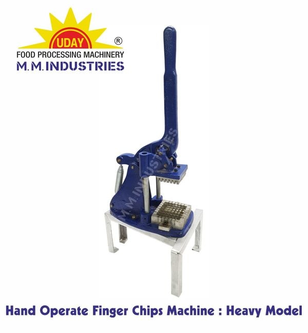 Enjoy restaurant-quality Hand Operated French fries without all the slicing and dicing. This simple-to-operate manual cutter features a stainless steel trough, sturdy frame and pusher block and a handle will cut potatoes up to 6