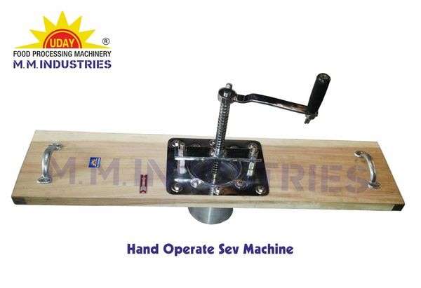 With an impressive growth record in this highly competitive industry, we are providing a qualitative range of Hand Operated Sev Machine. Features: Less maintenance Robust design High performance Specifications: Material: SS or Wood Type: Sev Machine Operate: Hand Operated, Manual