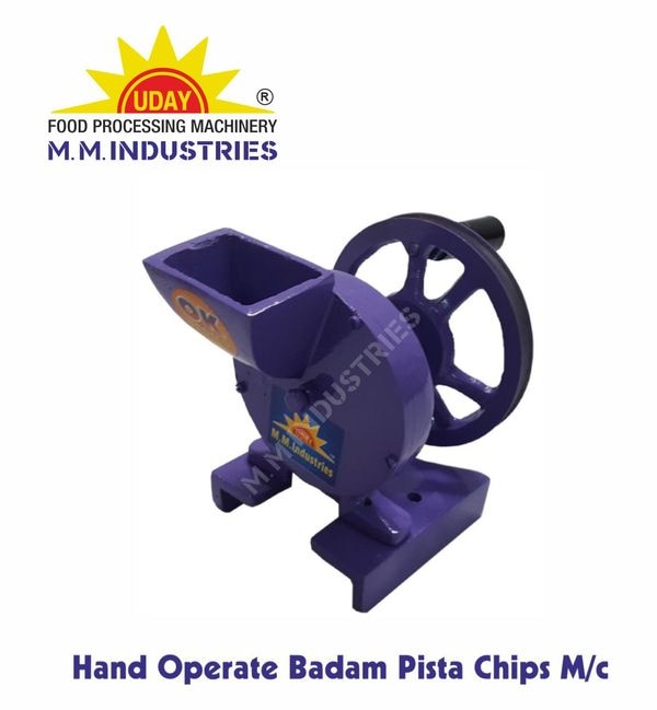 We are offering Pistachio Almonds Chips Making Machine to our clients. We have designed and produced pistachio, almonds and chips making machines that is operated by hand. These machines are used for effective as well as continuous crushing that facilitates the production process.