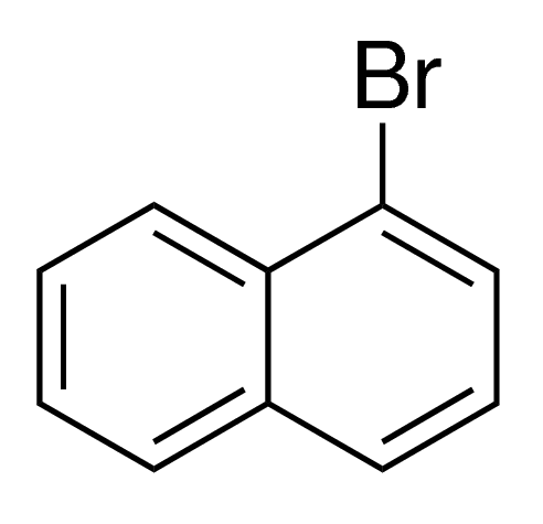 1-Bromonaphthalene LR AR finds the most common application for determination of crystals refraction and as embedding agent for microscopy. Its chemical formula is C10H7Br with the molar mass of 207.07 g/mol and density of 1.48 g/ml. This compound has a very high refractive index and shows the melting point of about 1 to 2 degrees Celsius with a boiling point range of 132-135 degrees C. It is a colorless organic liquid that can industrially be produced by the reaction of naphthalene with bromine. 1-Bromonaphthalene LR AR offered by us is highly pure in nature and is available at reasonable prices in large quantities. Because of its high refractive index, 1-bromonaphthalene is used as an embedding agent in microscopy and for determining the refraction of crystals.The compound is also used as a precursor to various substituted derivatives of naphthalene. Effective determines crystal refraction Functions as embedding agent Includes elevated refractive index The organic and colorless fluid material