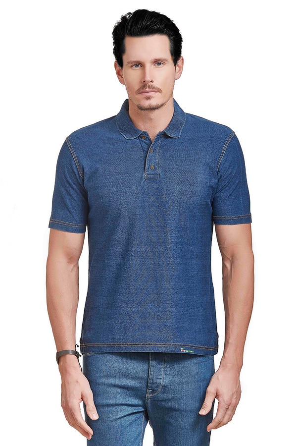 The look of a denim with stretchability of a knit makes it a perfect casual wear.This classic fit ever blue denim is light and breezy,Available in all sizes.You can promote your brand, by printing your creativity on these denims for corporate sectors, official uniforms, college uniforms and much more.
