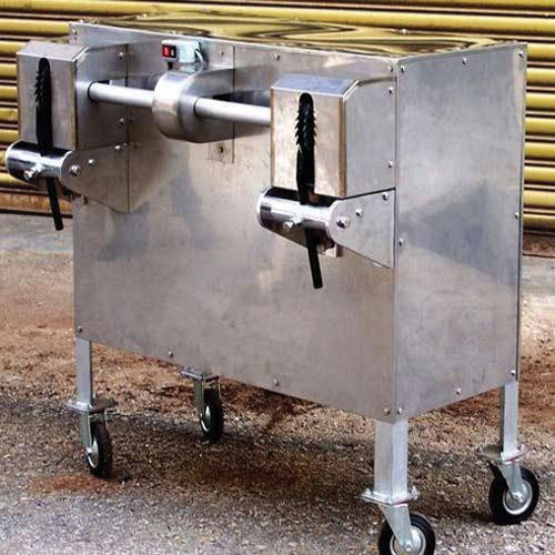 it is designed to remove coconut brown shell from coconut fruit.rows of input coconut: 2 ways & 4 way is availablecapacity of machine : 200 nuts & 500 nuts/hrmaterial- M S.power- 1.5 hp