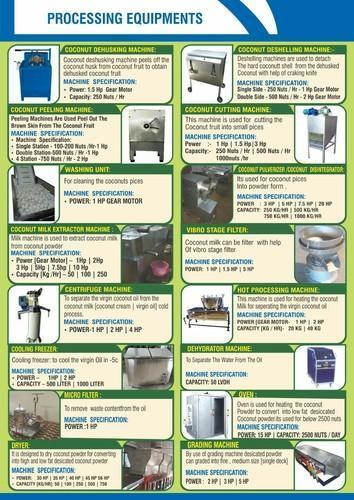 COCONUT PROCESSING MACHINERIES