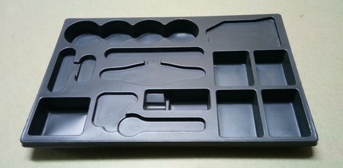 Packing trays used for toys industry.