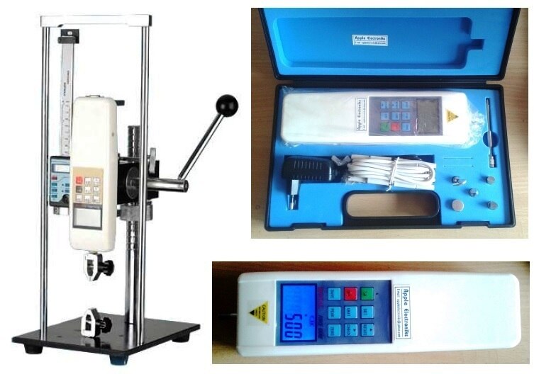 Our Wire Crimp Force Tester is unique & economic instrument for tension/compression testing with good stability, wide application and convenient usage for manual operation. It is used for various application such as force tester, breaking strength,crimp force Testing, Peel off, compression and tensile testing of Fabric, plastic, wire, crimp,yarn, strips & many more. Digital Force measurement devices are attached to measure the maximum Peel adhesive Strength & breaking force in N, Kgf &Lbf. Features:Simple & Hand Pressure operation,Able to be used with various kinds of fixtures.Compact design & Simple construction. Specifications:Capacity : 100N (10Kg) / 500N (50.0Kg)Accuracy : 0.1N / 0.01kg / 0.02lb;Units : N, Kgf, LbfTraveling Length : 200mm / 400mm(Optional)Data Output : RS232 communications Power/Air : 220/110 V 50/60 Hz Weight : 20 Kg Dimensions : 450 x 400 x 700 mm(LxWxH)