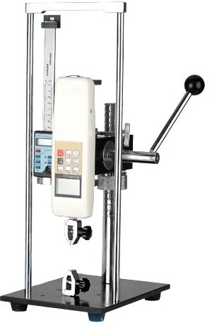 It is an unique& economic instrument for tension/compression testing with good stability,wide application and convenient usage for manual operation. It is used for various application such as breaking strength, compression and tensile testing of Metal wire, crimp, Plastic Strip, HDPE Tape, yarn, strips & many more.Digital Force measurement devices is attached to measure the maximum breaking force in N, Kgf & Lbf..Features:Simple & Hand Pressure operation,Able to be used with various kinds of fixtures.Compact design & Simple construction. Specification:Capacity : 500N (50Kg)Accuracy : 0.1N / 0.01kg / 0.02lb;Units : N, Kgf, LbfTraveling Length : 200mmData Output : RS232 communicationsPower/Air : 220 /110 V 50/60 Hz Weight : 20 Kg Dimensions : 450 x 400 x 700 mm(LxWxH)crimp terminal, pull tester, pull off tester, wire testers