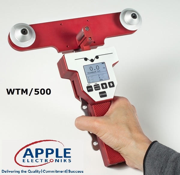 This is one of Most popular tension meter in the Wire industry for accurately checking the running or static tensions of a wide variety of process material including Copper wire, Steel wires, delicate Wire, or any other metal wires, etc. It is one of most Economical Electronic tension meter for checking wires with high tensions up to max. 500 lb. Feature:Quick, easy one-handed operationOn board data statisticsAnalog or serial output (optional)Data averaging function evens out readings in fast-moving applicationsColor-bar graphic provides quick visual of tensionLightweight, portableLong-lasting, durable constructionIncludes carrying case and NIST-traceable calibration certificate (Optional)Key Specifications:Tension range: 0.5 lb. to 500 lb. (225Kg)Accuracy: +/- 2% full-scaleSelectable units: (lb., kg, or daN)Battery/Power: NiMH (NOT lithium ion). Rechargeable. Up to 8 hours continuous use per charge.tension meter, digital tension meter, rope tension meter, yarn tension meter
