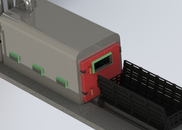 This is a eco-friendly way to cremate a dead body with wood Consumption approximately 25% (110 Kg), which can fulfill the need of recent problem associated with the dead body cremation in INDIA. In this all the rituals followed by Hinduism, Sikhism, Jainism etc. can be fulfilled. KAPAL KRIYA CAN ALSO BE PERFORM.It is designed in such a way so that maximum heat evolve from the burning of wood is utilized for cremation of the dead body (i.e. Maximum Combustion Efficiency) and air input is as per requirement for complete combustion & controlled so that less suspended particles in Flue gas.