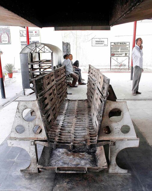 This is a eco-friendly way to cremate a dead body with wood Consumption approximately 25% (110 Kg), which can fulfill the need of recent problem associated with the dead body cremation in INDIA. In this all the rituals followed by Hinduism, Sikhism, Jainism etc. can be fulfilled. KAPAL KRIYA CAN ALSO BE PERFORM.It is designed in such a way so that maximum heat evolve from the burning of wood is utilized for cremation of the dead body (i.e. Maximum Combustion Efficiency) and air input is as per requirement for complete combustion & controlled so that less suspended particles in Flue gas.