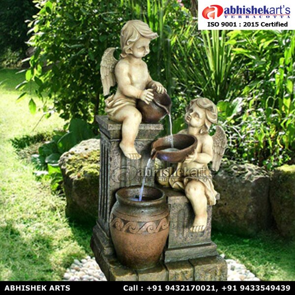 We are leading manufacturer and supplier of Fiberglass fountains. As well as we are making various fiber fountains. Angel FRP fountain is available in 5 feet 6 inches.