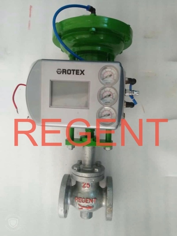 IBR 2 WAY PNEUMATIC CONTROL VALVES WITH PNEUMATIC / MOTORISED ACTUATORACTUATOR: 1.)PNEUMATIC DIAPHRAGM2.) PNEUMATIC CYLINDER3.) MOTORISED ACTUATOR 230 V AC / 415 V ACVALVE SIZE: 15MM TO 300MMMOC: C.S. 216 Gr. WCBPressure Rating: Class 150# to Class 600#IBR:Class III CertificateAPPLICATION:1.) LOWE PRESSURE STEAM APPLICATION2.) HIGH PRESSURE STEAM APPLICATION3.) TEMPERATURE CONTROL4.) PRESSURE CONTROL5.) FLOW CONTROL6.) PRV STATIONACCESSORIES1.) SOLENOID VALVE2.) AIR FILTER REGULATOR3.) LIMIT SWITCH4.) ELECTRO PNEUMATIC VALVE POSITIONER5.) SMART POSITIONER6.) PID CONTROLLER