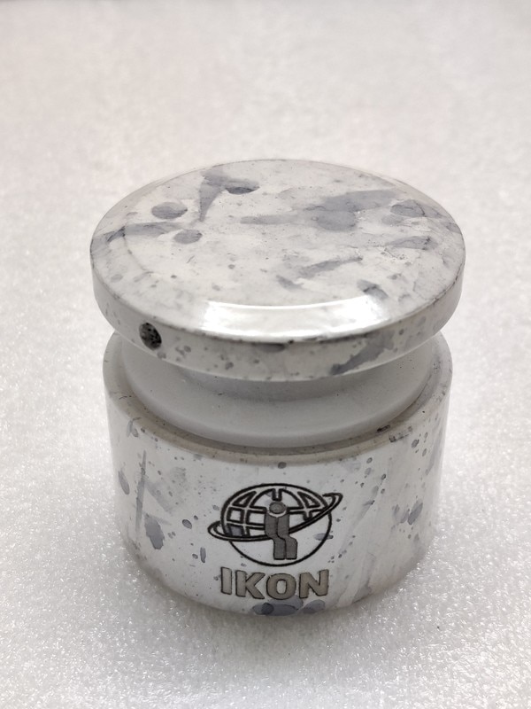 Our Stainless Stainless Steel Glass Standoffs in Marble Finish.
