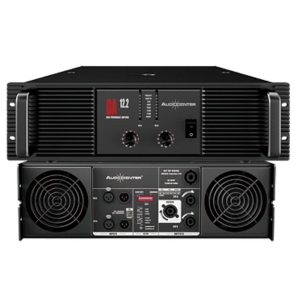 DA12.2 offers 1200 watts at 8Ω stereo. Each channel works at 2Ω to satisfy all requirements.DA12.2 series adopts Audiocenter latest Class H+ circuitry to eliminate the Class H cross switching distortion.DA12.2 series is the best choice for the audiophiles. Audiocenter won’t make any compromise on the sound quality of professional amplifiers. DA12.2 adopts carefully designed linear power supply system and toroidal transformer, selected components like audiophile Wima capacitors, Rubycon capacitors, Onsemi transistors, Neutrik® connectors and Belden audio wires, etc. High quality materials and technology ensure clear and clean sound with a high damping factor. This makes DA12.2 series suitable for any kind of application, from high power loudspeakers to critical monitoring where crystal clear highs are mandatory. It is widely used in concert, stadium, odeum, entertainment center, theater, etc.