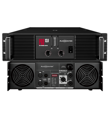 PRO12.0 offers 1200 watts at 8Ω stereo. Each channel works at 2Ω to satisfy all requirements.PRO12.0 adopts Audiocenter latest Class H+ circuitry to eliminate the Class H cross switching distortion.With carefully selected components like toroidal transformers, audiophile Wima capacitors, Toshiba transistors, Carling switch circuit breakers, Neutrik® connectors and Belden wires, etc. PRO12.0 has very clear and clean sound and high damping factor. This makes PRO12.0 suitable for any kind of application, from high power loudspeakers to critical monitoring where very high requirements are mandatory. It can be widely used in fixed installation and touring performance such as bar, nightclub, multi-functional hall, museum, religious venue, commerce site, lecture hall, wedding ceremony, etc.