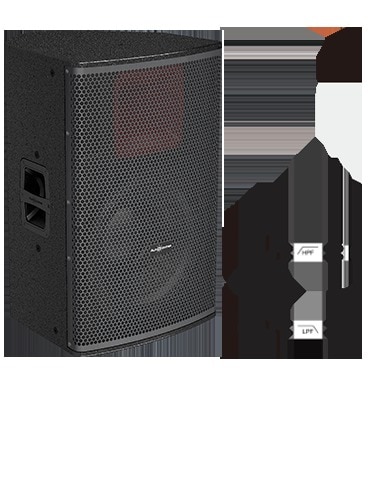 EP515 loudspeaker is with asymmetric cabinet design with 45°monitor angle. The color of the cabinet can be customized. There is a customized aluminum ergonomic handle on each side of the cabinet. The rubber mat at the bottom is against sliding.EP515 can be installed either horizontally or vertically by steel wire or U bracket. Also, it can be mounted on coupling bar or three-feet stand. The double mount is 0°/10°adjustable by just pushing the button. Various accessories are offered for EP515 to meet different kinds of installs.