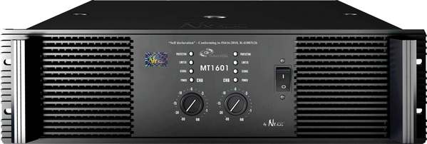 MT Series are the highest selling series of Amplifiers in its class in India, they offer a stupendous 99% reliability and the internal hardware is strong to handle the vagaries of transportation, it has heart throbbing bass when coupled with NX audio 18 bass drivers and has one of the highest quality to value for money ratio. MT1201 transistor PCBs use highly stable ONSEM 28 nos NJW0302 & 28 nos NJW0281 output transistors to give outstanding power, Carling switch circuit breaker is used which ensures very good DC inrush protection. The lowest power consumption is less than 0.1A when working without load. MT series aims at mid end market segment and professional fixed installation market with people who have tight budgets and need stable and high quality amplifier it is great for large performances, discotheques , nightclubs, stadiums, cinemas and rental and live performances Patents On MT Series. Patents On MT Series Special SLDDTM sound dynamic processing circuit. An inbuilt 0.5dB-0.8dB limiter delay, variable in delay value over frequencies.The channel gain is automatically reduced, protecting the loudspeakers from potential damage from the high power, continuous square waves that would otherwise be produced. Perfect LXTM input overload limiter protection. The input works differently over varying frequencies and temperatures. This will ensure clean distortion-less sound. Auto Ramp operates every time the amplifier is turned on or is reactivated after a protect condition is corrected. This exclusive PROTON by NX-Audio feature gradually increases gain to the attenuator setting avoiding unnecessary stress on the loudspeakers. LRSTM Short Circuit Protection : If an output is shorted (i.e., defective speakers or crossed speaker wires) the LRSTM will automatically Protect the amplifier. The LRSTM circuit senses the short circuit as an extremely stressful load condition and attenuates the signal, protecting the channel's output transistors from over-current stress. Subsonic Frequencies : Built- in high pass filtering provides subsonic frequency protection for each channel. MT1601 Key Features MT1601 uses capacitors Wima / Rubycon for better imaging of and natural sound MT1601 uses BELDEN audio cable from USA MT1601 uses 2 oz thick pcb to handle powerful current amd thereby ensuring greater reliability and safety MT1601 uses 12pcs of 100V/15000uF big capacitors to ensure higher headroom MT1601 uses transformer with more headroom to ensure very high reliability. Even when the amplifier is under stress, very heavy load (for example 2ohms) for long period of times, the amp is still very cool and as you are aware heat is the biggest killer for the amplifiers.