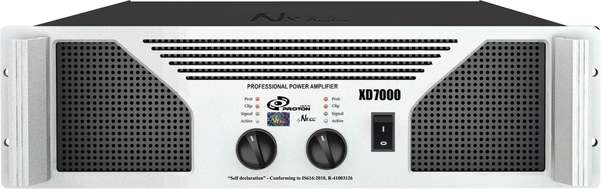 XD7000 uses transformer with more headroom to ensure very high reliability. Even when the amplifier is under stress, very heavy load (for example at 2ohms) for long period of times, the amp is still very cool and as you are aware heat is the biggest killer for the amplifiers.Special SLDDTM sound dynamic processing circuit. An inbuilt 0.5dB-0.8dB limiter delay, variable in delay value over frequencies.The channel gain is automatically reduced, protecting the loudspeakers from potential damage from the high power, continuous square waves that would otherwise be produced. Perfect LXTM input overload limiter protection. The input works differently over varying frequencies and temperatures. This will ensure clean distortion-less sound. Auto Ramp operates every time the amplifier is turned on or is reactivated after a protect condition is corrected. This exclusive NX-Audio feature gradually increases gain to the attenuator setting avoiding unnecessary stress on the loudspeakers. LRSTM Short Circuit Protection : If an output is shorted (i.e., defective speakers or crossed speaker wires) the LRSTM will automatically Protect the amplifier. The LRSTM circuit senses the short circuit as an extremely stressful load condition and attenuates the signal, protecting the channel's output transistors from over-current stress. Subsonic Frequencies : Built- in high pass filtering provides subsonic frequency protection for each channel. XD7000 Key Features XD7000 uses 2 oz thick pcb to handle powerful current amd thereby ensuring greater reliability and safety XD7000 uses 12pcs of 100V/15000uF big capacitors to ensure higher headroom XD7000 uses transformer with more headroom to ensure very high reliability. Even when the amplifier is under stress, very heavy load (for example at 2ohms) for long period of times, the amp is still very cool and as you are aware heat is the biggest killer for the amplifiers.