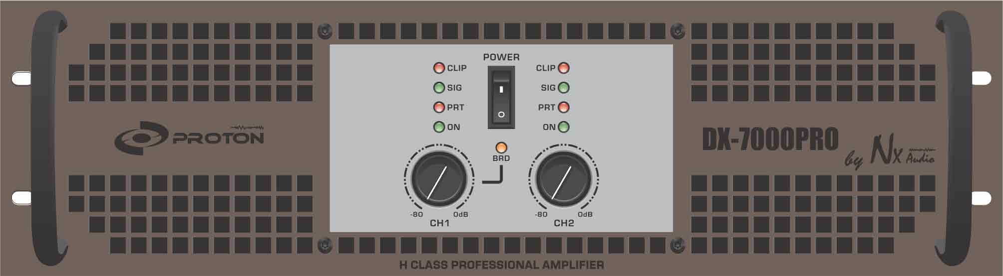The DX Series offers high power amplification at very reasonable prices. Professional power-handling capabilities and exceptional low-end response make this amplifier an ideal choice for installations and touring applications that demand the finest audio quality. Auditoriums, churches, regional tour sound companies and mobile DJs are all ideal candidates for the DX-s combination of value and sonic quality. Features include NX Audio's proven power supply, a toroidal power transformer, crossover built in, the latest generation of high-speed, wide-bandwidth output devices, twin tunnel cooling with back-to-front air flow, dual speed DC fans, and massive, extruded aluminum heat sinks. The I/O sections feature balanced XLR and 1/4-inch (TRS) inputs, binding post & Speakon type connectors. Back panel controls include a stereo/parallel/bridged mono mode selector switch, input sensitivity selection switch, recessed, stepped attenuations and a ground lift jumper.
