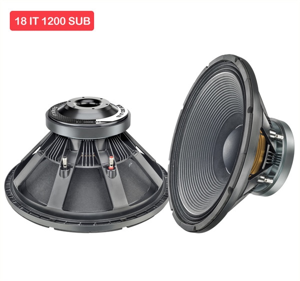 18 IT 1200 SUBLow distortion subwoofer with extended Low. Ideal for Dual and Ported bins.