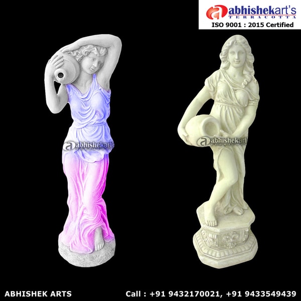 We are leading manufacturer and supplier of Fiberglass lady fountain. As well as we are making various fiber fountains. FRP fountain is available in 5 feet 6 inches.