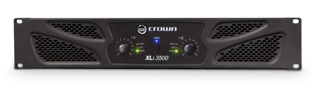 The XLI Series of power amplifiers from Crown® represents a new era in affordable, quality power amplification. All four models in the series are powerful, rugged and reliable. They are suited for musicians, DJs, and entertainers as well as houses of worship, discos, and pubs.The four models in the series are the XLi800, XLi1500, XLi2500 and XLi3500. They are identical except for output power.Features include RCA and XLR inputs, user selectable input sensitivity of 0.755V or 1.4V, Speakon® and binding post outputs, stereo/parallel/bridge-mono mode, power/fault/signal presence/clip indicators, forced-air cooling; and protection against shorts, no-load, on/off thumps and radio-frequency interference.With over six decades of experience designing and building rock-solid products, Crown is the standard in amplifier technology. So check out the affordable Crown XLI Series. They are a powerful argument for quality and value!
