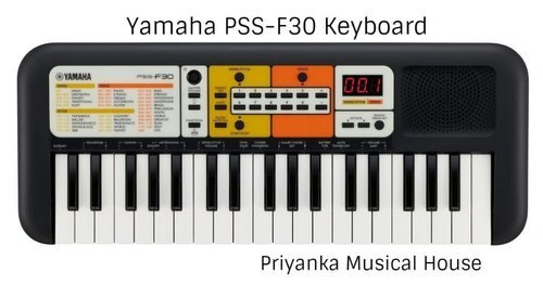 PSS-F30Everything your child needs to start playing.High quality mini keyboard120 Voices (instruments) (Inc. 8 Indian Voices)114 auto accompaniment Styles and the Smart Chord function (Inc 10 Indian Styles)30 onboard SongsFree digital songbookVarious functions (Sustain, Metronome, and more!)Light and compactBuilt-in speaker / Headphones jackBattery and USB bus powered (USB power adaptor is sold separately)