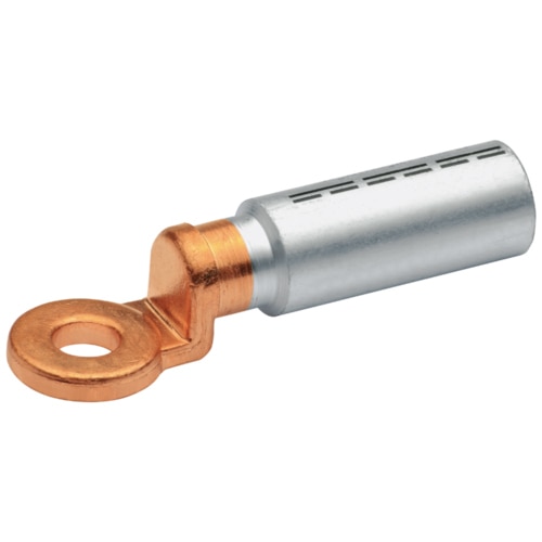 Our Cable Lugs are available with rectangular inspection hole or without inspection hole as per requirement. As a standard our lugs come with flat contact surface and precise stud holes. They have a chamfered barrel entry for easy cable insertion. All our copper lugs are tin Plated to Improve electrical conductivity and avoid corrosion and oxidation.SIZE : 0.50sqmm-1000sqmmTYPE : Ring, Pin, Fork, InlineMOC : Bimetallic