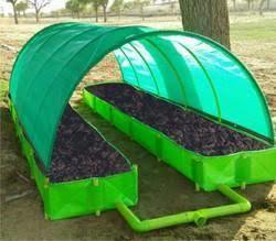 This Tetra vermi bed is made of UV stabilized material to withstand the exposure to sun,rain & wind. The material used in manufacturing tetra vermin bed has high tensile strength, tearstrength and high bursting strength with heat sealed joints against leak proof.As it is a stitch less,it can maintain the adequate moisture content within the bed. The provision of shade byproviding thatched shed is compulsory.Specifications of vermi compost bed:i) Length: 12ft, Width: 4ft, Height: 2ft of Agro textiles- HDPE Woven Bed BIS standard IS:15907:2010.ii) Capacity: 1.5 tons vermi compost in 45 to 60 days of each cycle of operation.For Installation and Other details, kindly refer to this documenthttps://bit.ly/3b2KeNbVermicompost - Production and PracticesPublished by ICAR Research Complex for NEH Region, Umiam – 793 103, Meghalayahttps://bit.ly/3b0hYe8For further enquiries, contact here⬇️https://bit.ly/3fhzHRF