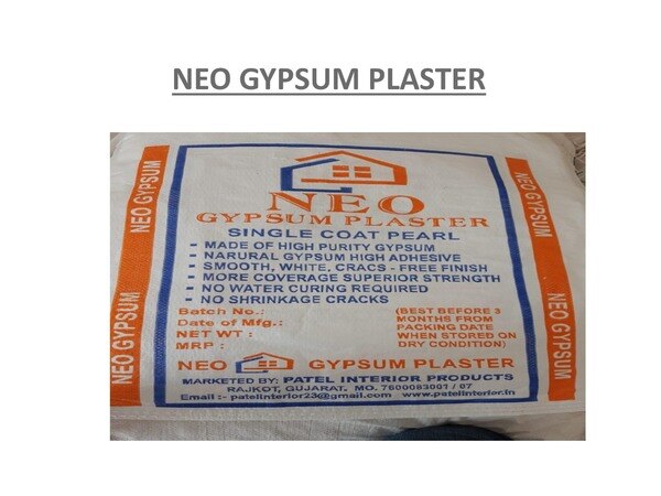 NEO Gypsum powder, has specialized in the formulation of various grade of plaster, working with customers to develop casting technology to improve productivity and quality.We have developed Moulding plaster which is ready to use, in the ceramic industry to produce the mould for slip casting of tableware and sanitarywares. It Optimized for better water absorption and workability. Multipurpose Usage:- Molding, Pop ceiling , Gypsum ceiling , Gypsum plaster, chalk stick etc.