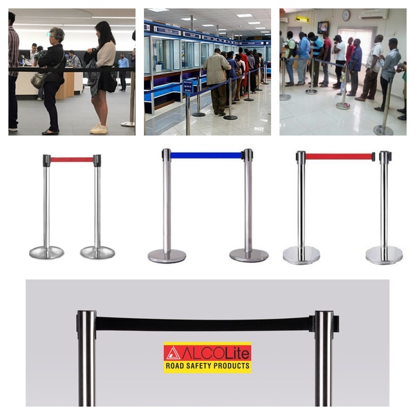Looking for products to help enforce social distance measures in COVID-19 Pandemic ???ALCOlite Que - Managers will help you to clearly identify where it is acceptable for people to stand in line and that the appropriate distance is being maintained at all times.Queuing Solution to manage public in an area of varied space length in COVID-19 Pandemic.
