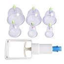 hijama cupping theraphy(6 pc cupping set with white hijama gun
