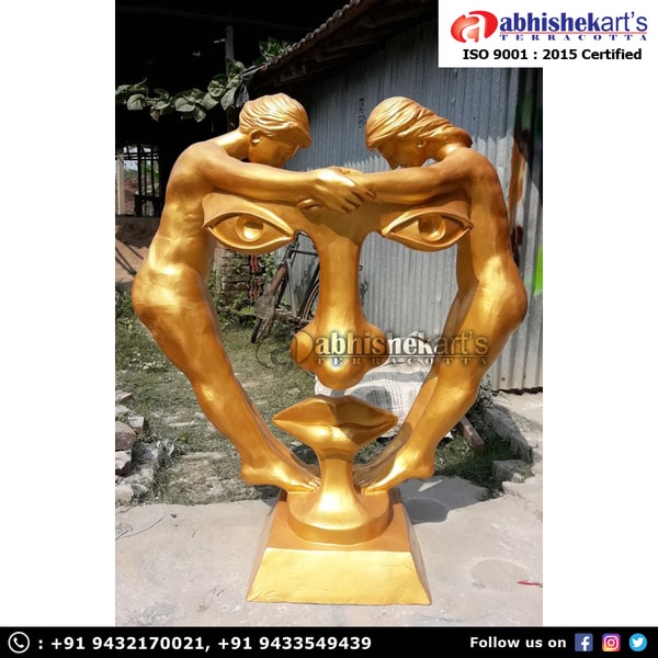 We are one of the leading manufacturers and suppliers of the Fiberglass abstract statue. These fiber statues are made of high-grade FRP with weather coated color for long-lasting. The height of each sculpture is available in 6 feet. We also do customized statues.