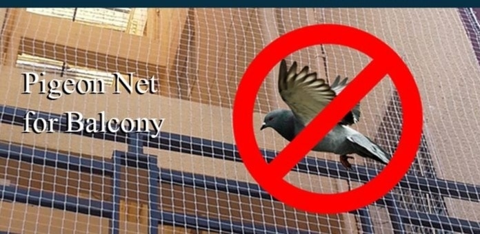 Net for pigeon deterrent